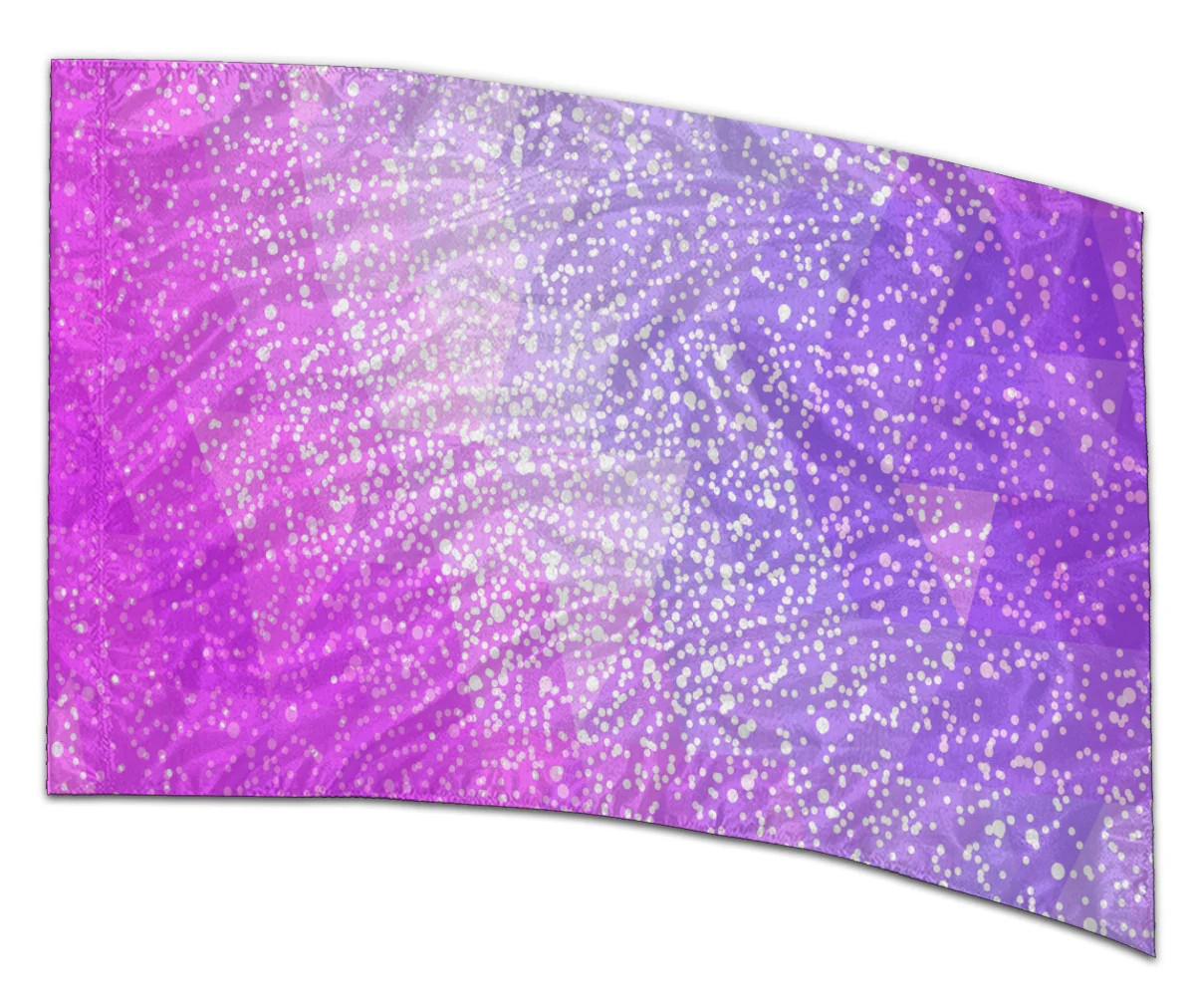 COLOR GUARD FLAGS COSMIC BLUSH SILKS - NEW - 36" x 54" Standard Curved
