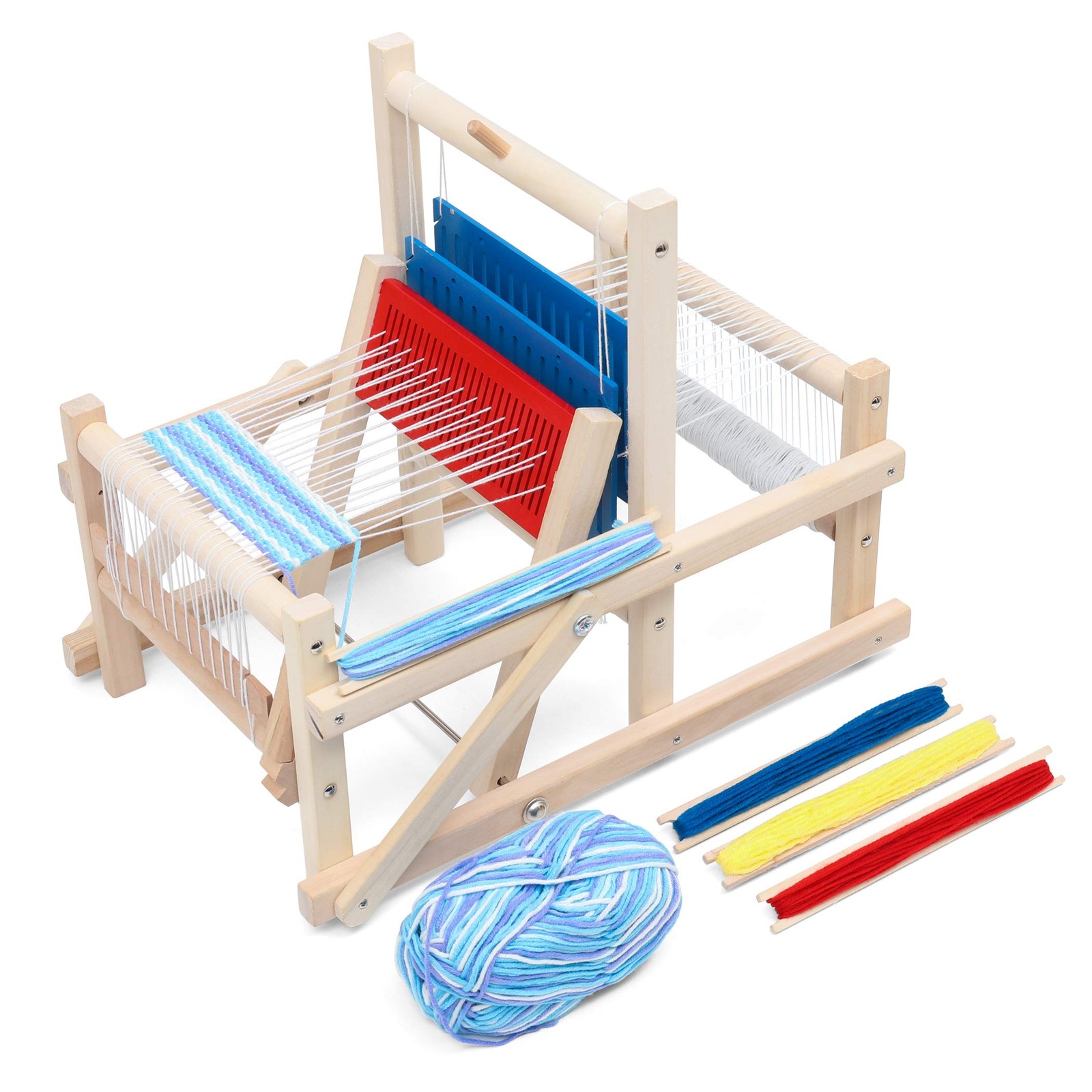Kids Wooden Weaving Loom - Multi-Craft DIY Hand-Knitting Toy for Creativity Toys