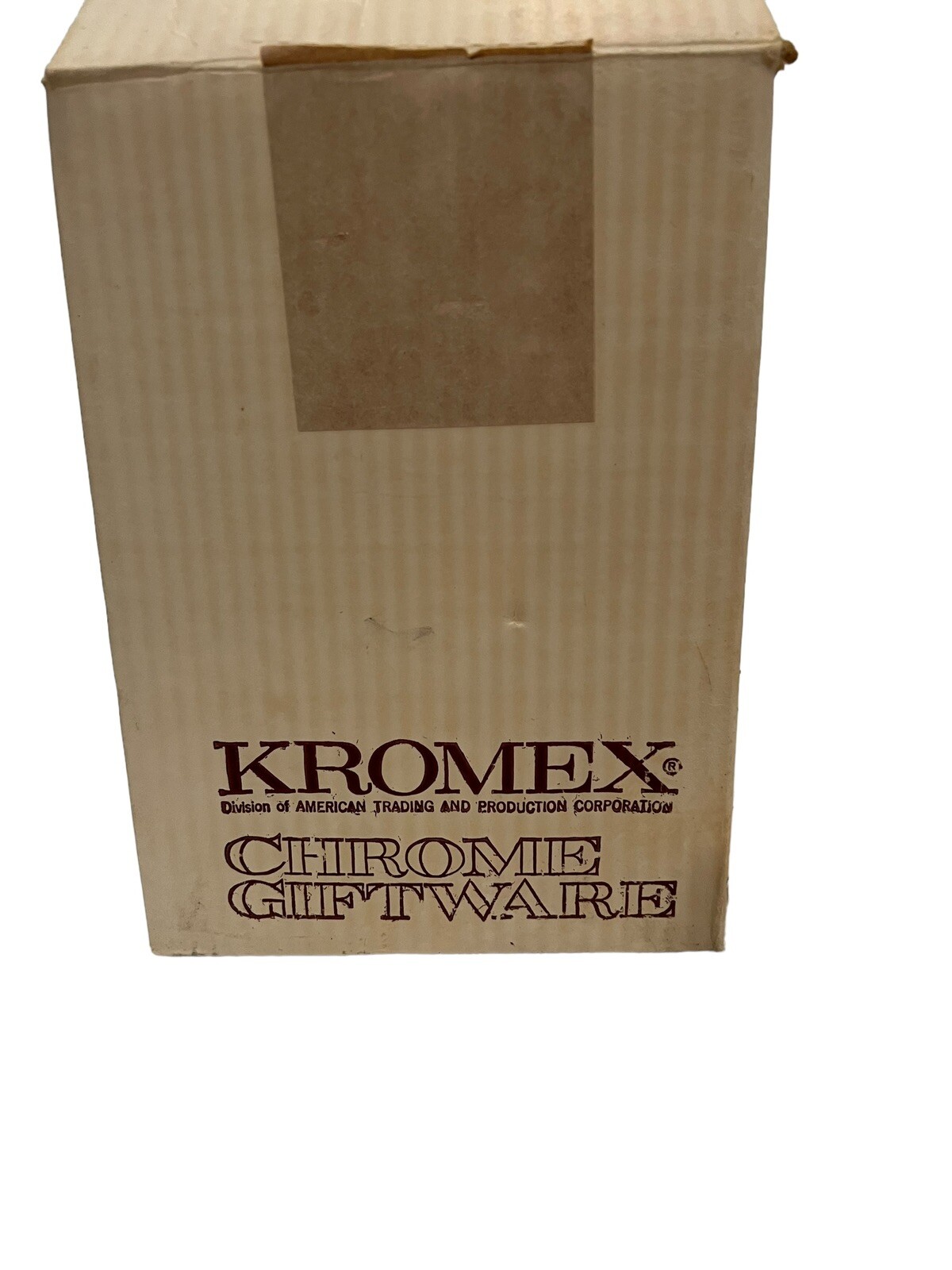 Vintage Kromex Ice Bucket Walnut Chrome MCM 1960s Barware EUC w/ Box