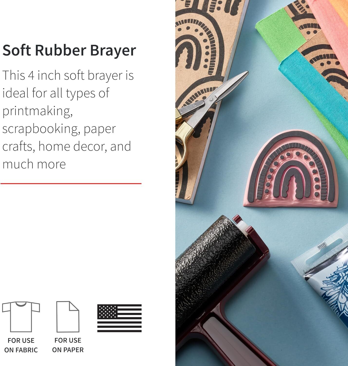 004117 004117 Soft Rubber Brayer