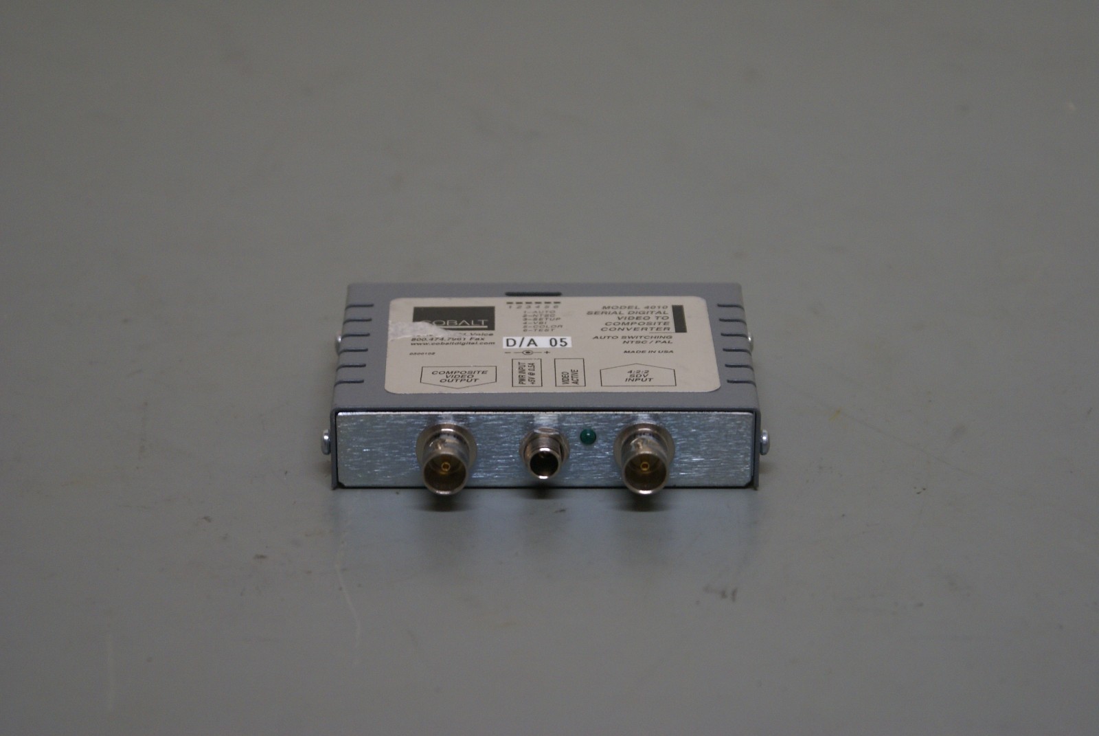 COBALT MODEL 4010 SDV 4:2:2 TO ANALOG COMPOSITE CONVERTER 1H