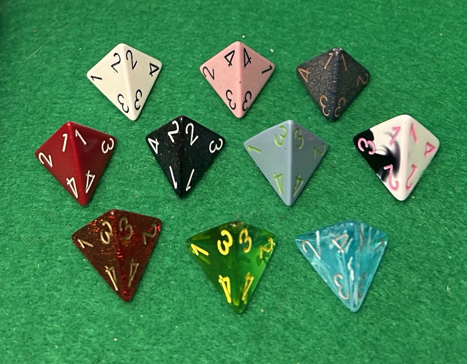 Chessex dice lot - D4 Four-sided Dice