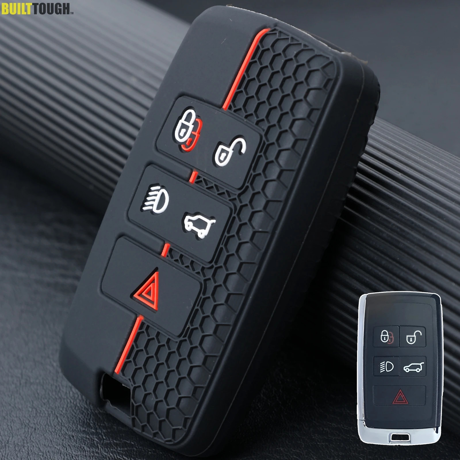 Land Rover Silicone Key Fob Cover 5 Button Range Rover Evoque Discovery 4