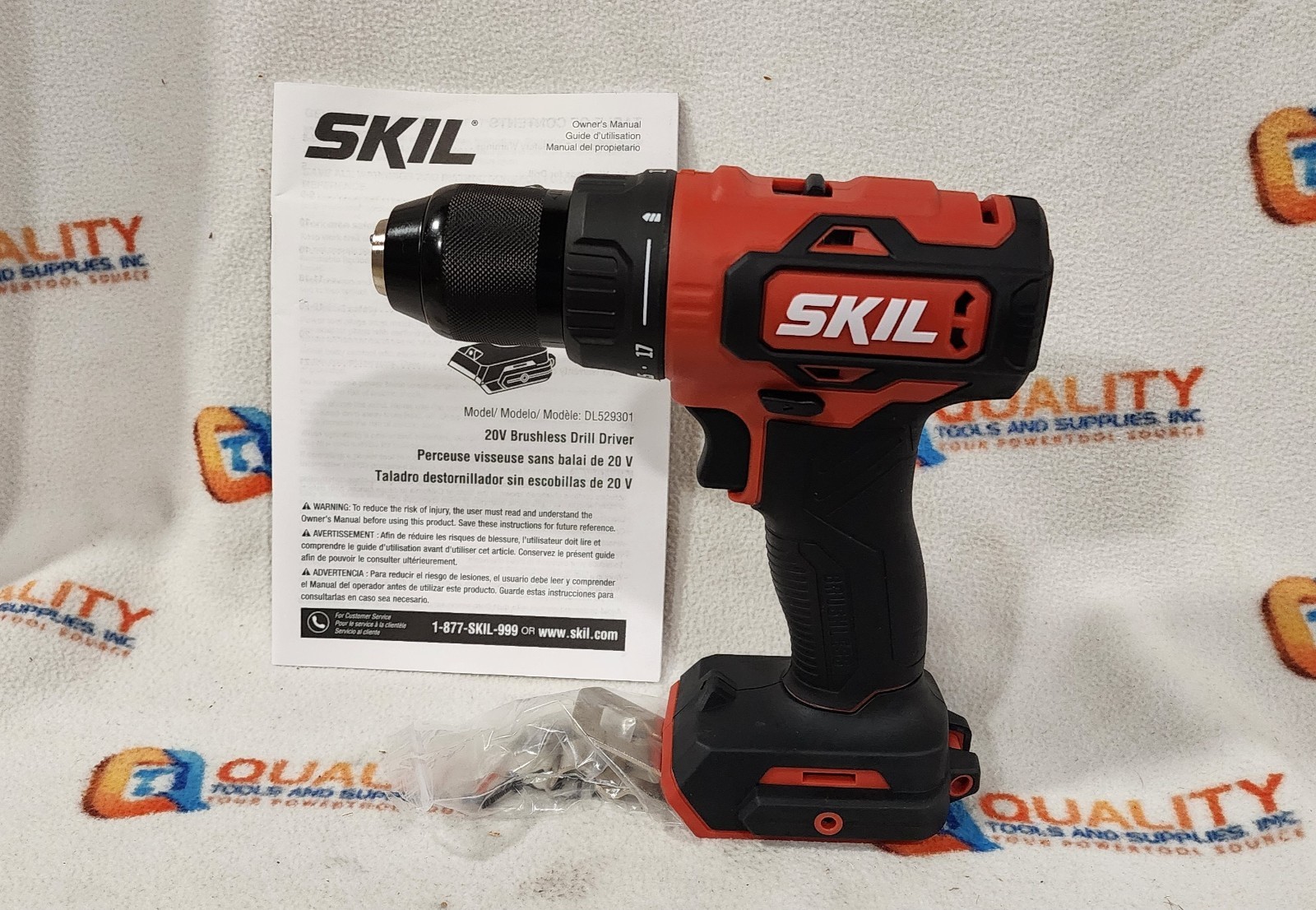 New SKIL DL529301 PWRCORE 20 Brushless 20V 1/2'' Drill/Driver - Bare Tool
