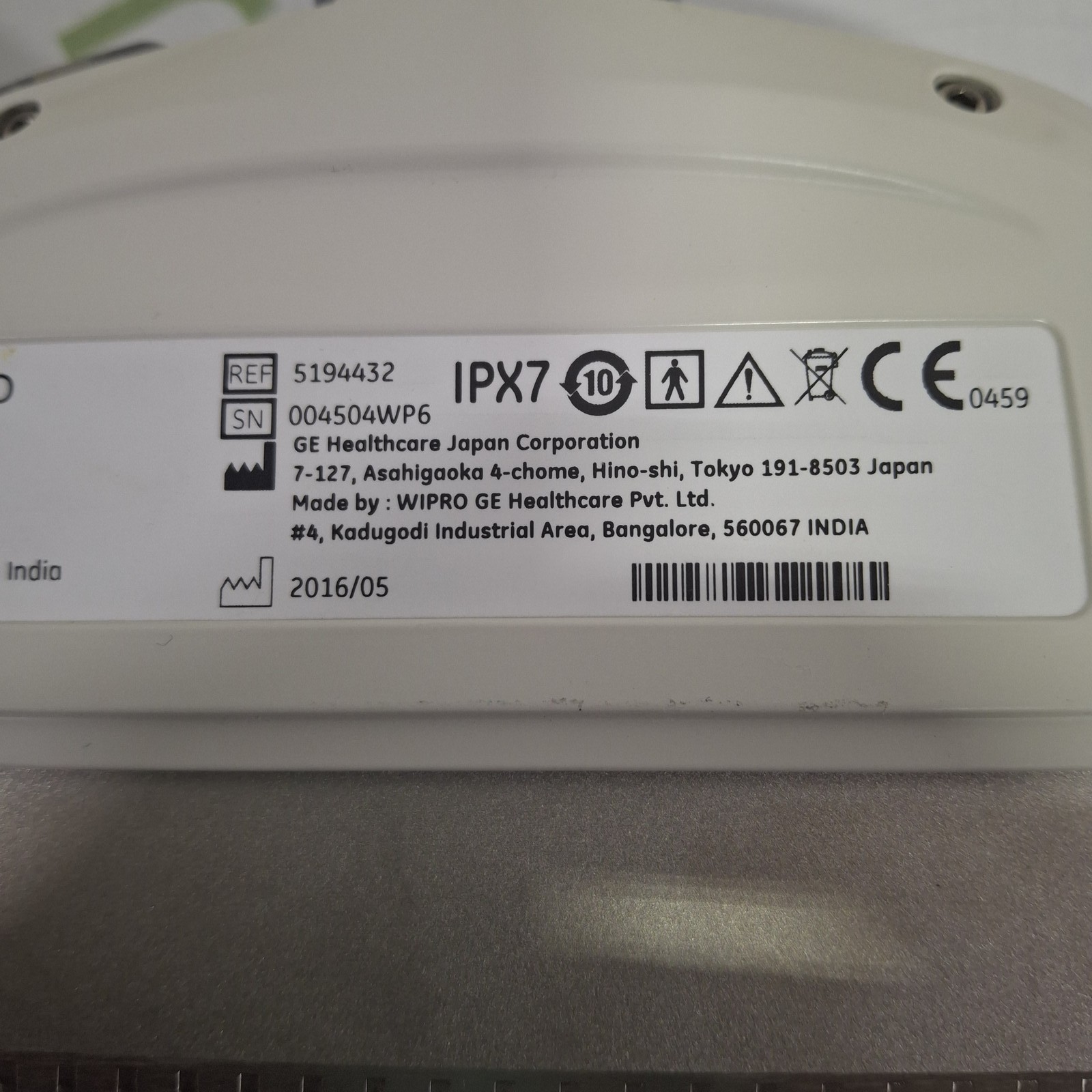 GE Healthcare 9L-D Linear Array Transducer