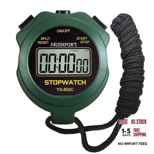Stopwatch Timer - Digital Stop-Watch for Sports - Green - Non-Waterproof - Green