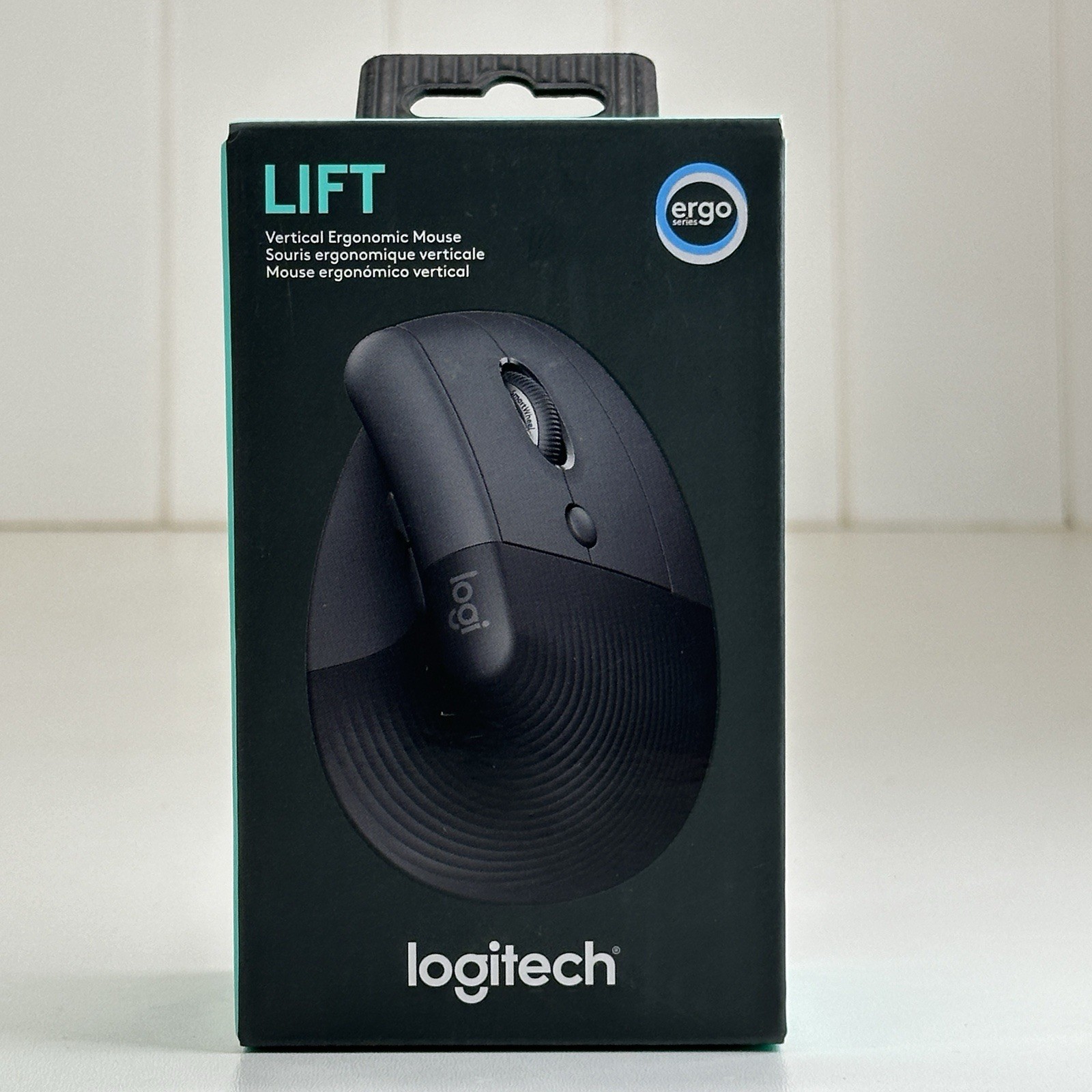 Logitech Lift Vertical Ergonomic Wireless Mouse - Graphite - New Factory Sealed