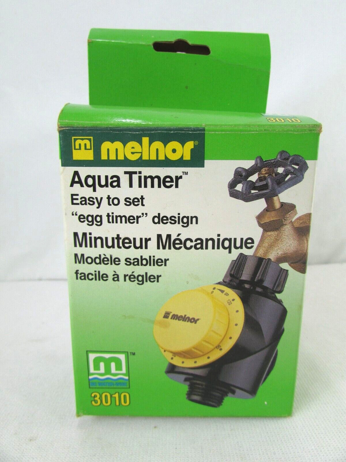 Melnor 3010 Easy to Set Mechanical Watering Hose Egg Timer Style Aqua Timer NEW