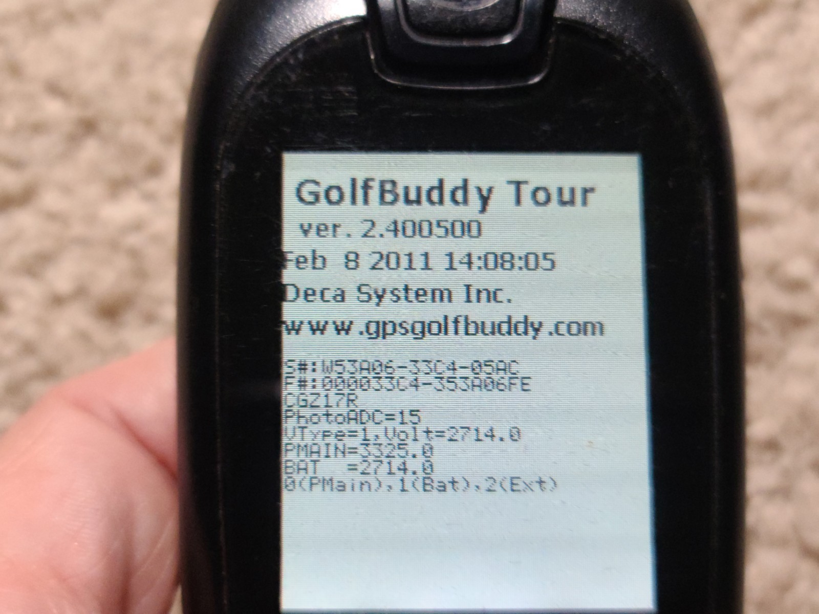 Golf Buddy Pro Tour Compact GPS Range Finder DSC-GB200 - USED - READ DESCRIPTION