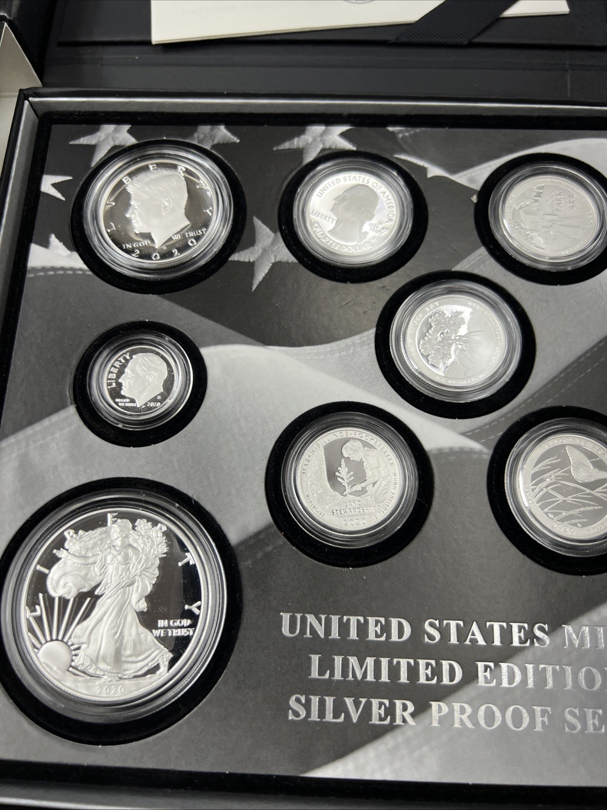 2020 Limited Edition US Silver Proof Set Complete w/ Box COA