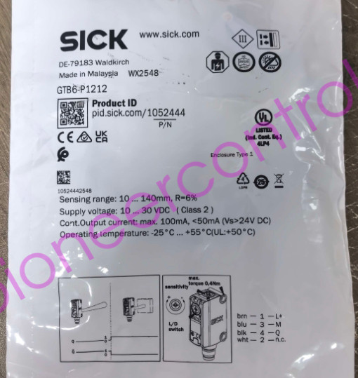 SICK GTB6-P1211 Miniature Photoelectric Sensor