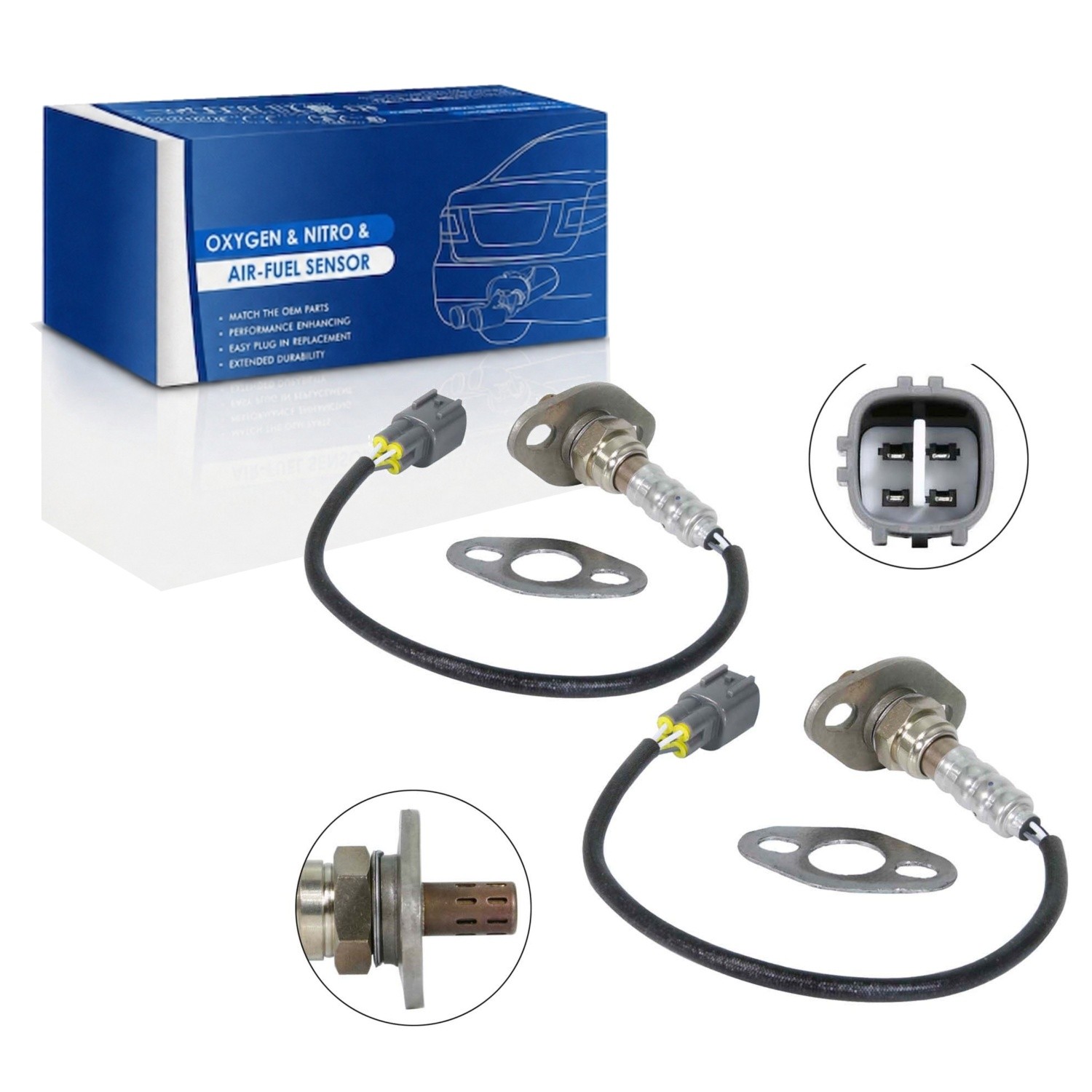New 2Pcs Up&Downstream Oxygen O2 Sensor Fit For 2000 Toyota Tundra 3.4L