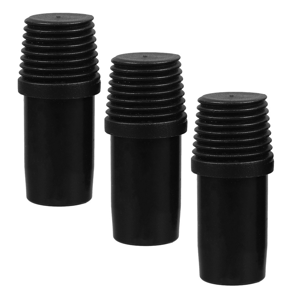 3 Pcs German Threaded Connection Parts Broom Handle Adapter Replacement