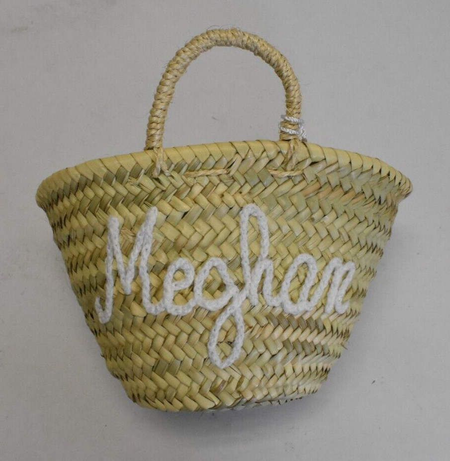 Wicker Basket With Handles Easter Holiday Wedding Event Customized Meghan