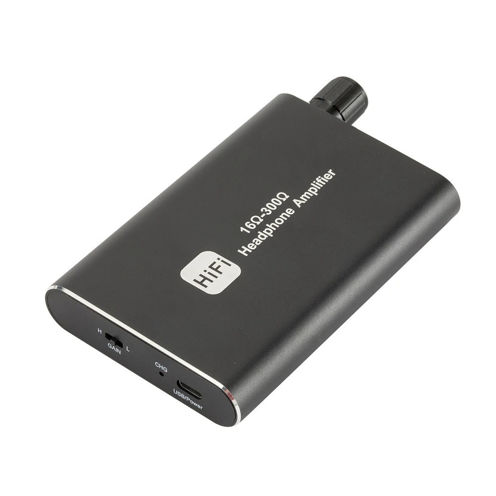 16-300Î© HIFI Headphone Amplifier Portable Earphone AMP 3.5mm w/ Audio USB Cable