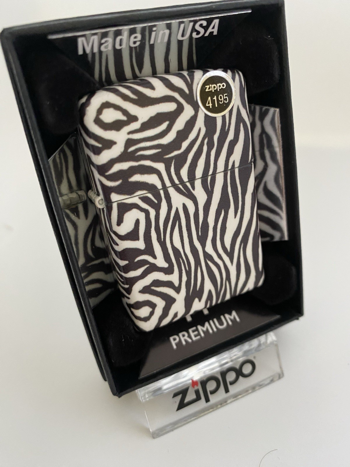 Zippo 540 Wrap Zebra On A 2022 Lighter