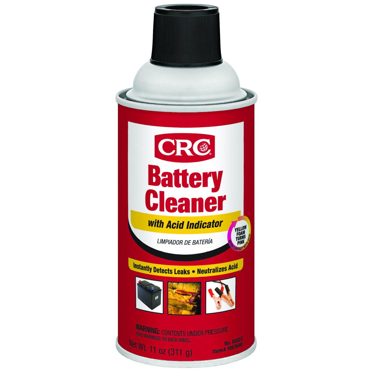 CRC Industries Battery Cleaner with Acid Indicator 1X11OZ