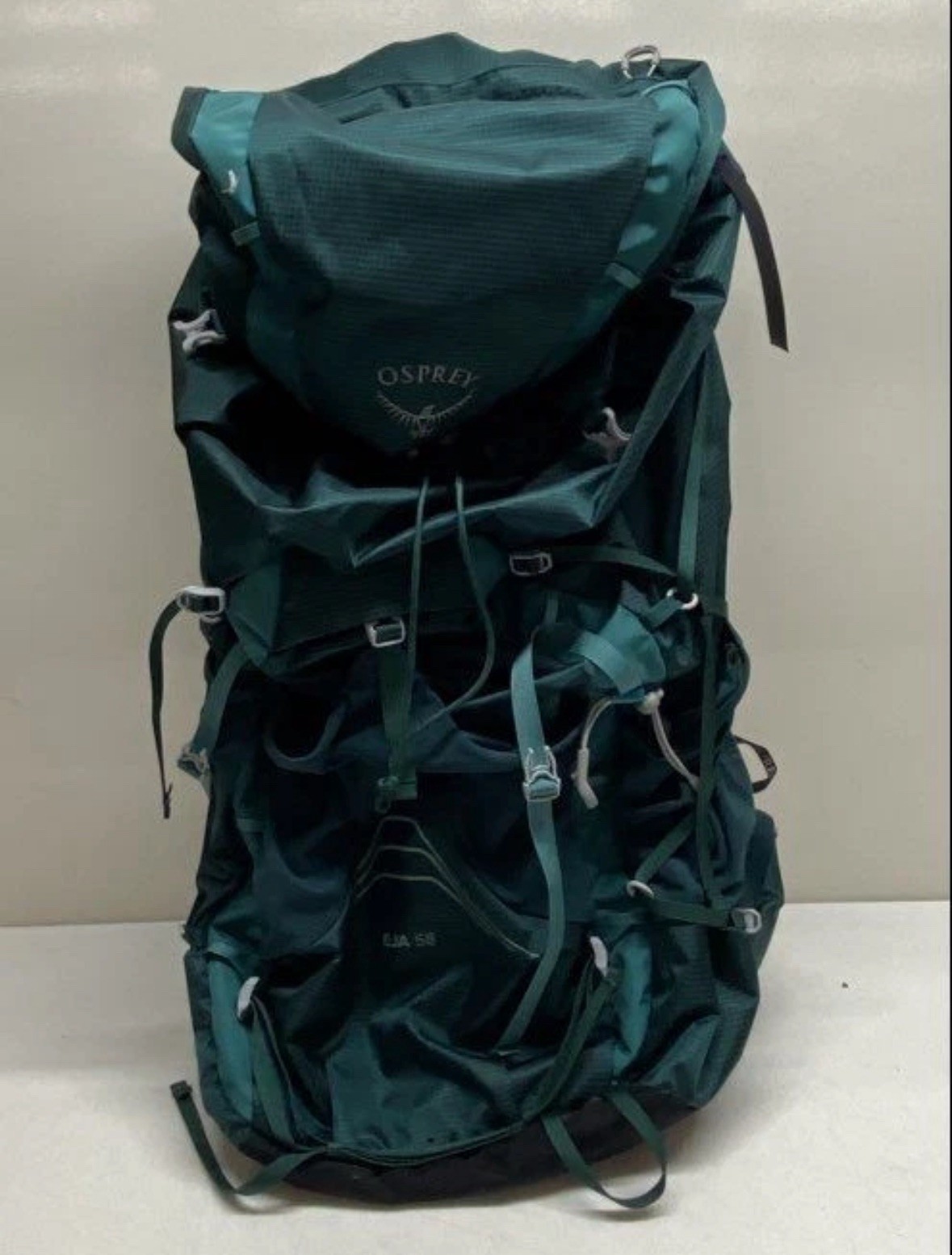 OSPREY EJA 58 Hiking Backpack - 58L - Green - NWOT