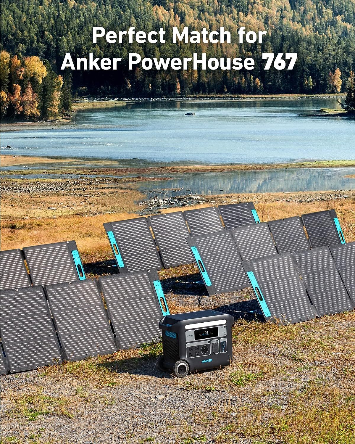Anker 531 Solar Panel 200W Foldable Portable Solar Charger for Camping|Refurbish