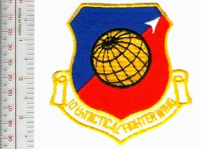 US Air Force  England & Germany 10th Tactical Fighter Wing Patch vel NO TARIFF