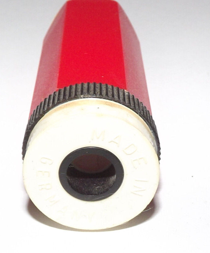 Vintage Pencil Shape Pencil Sharpener Plasic Made In Germany