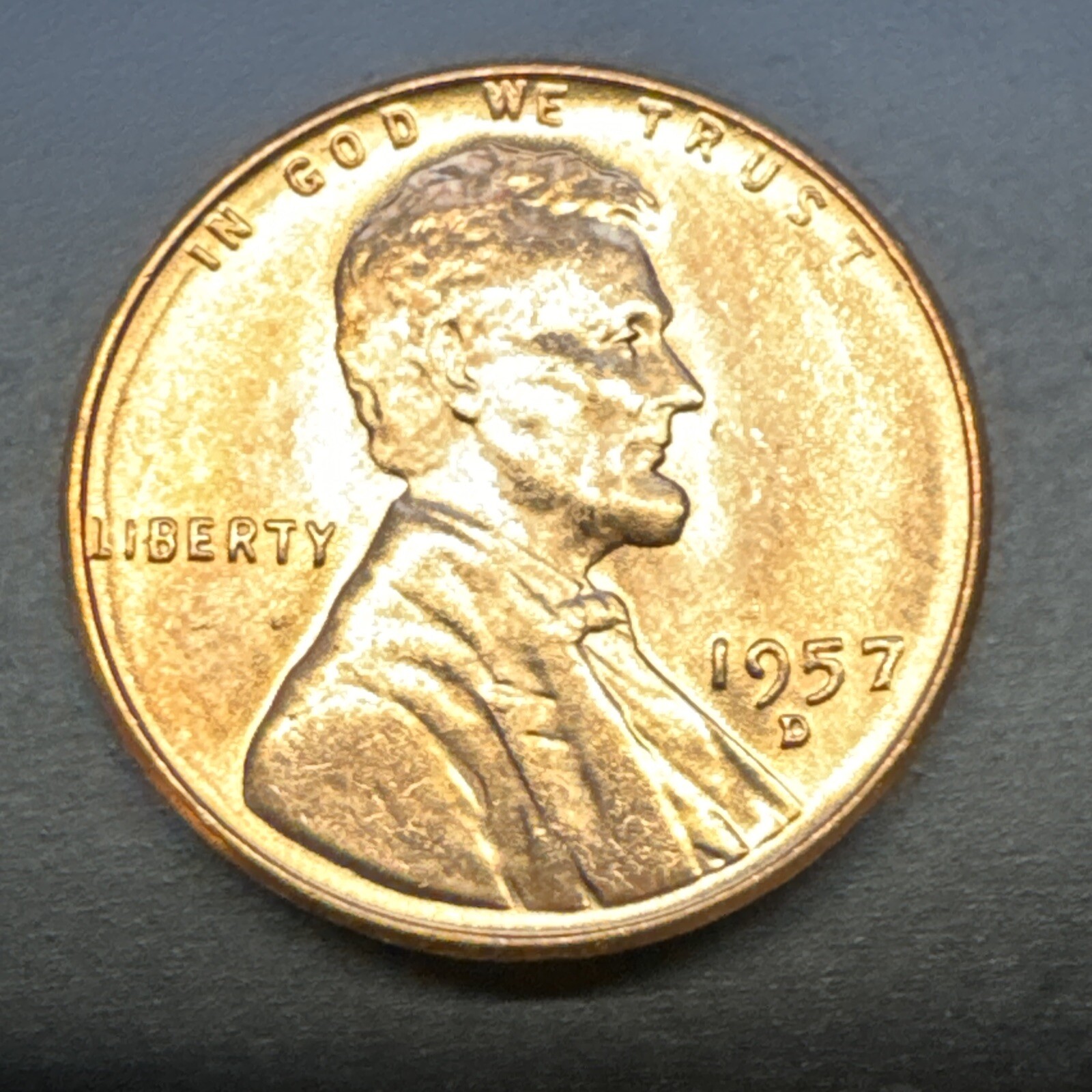 🇺🇸 1957 D Lincoln Wheat Cent Penny - UNC BU RD From Sealed Roll