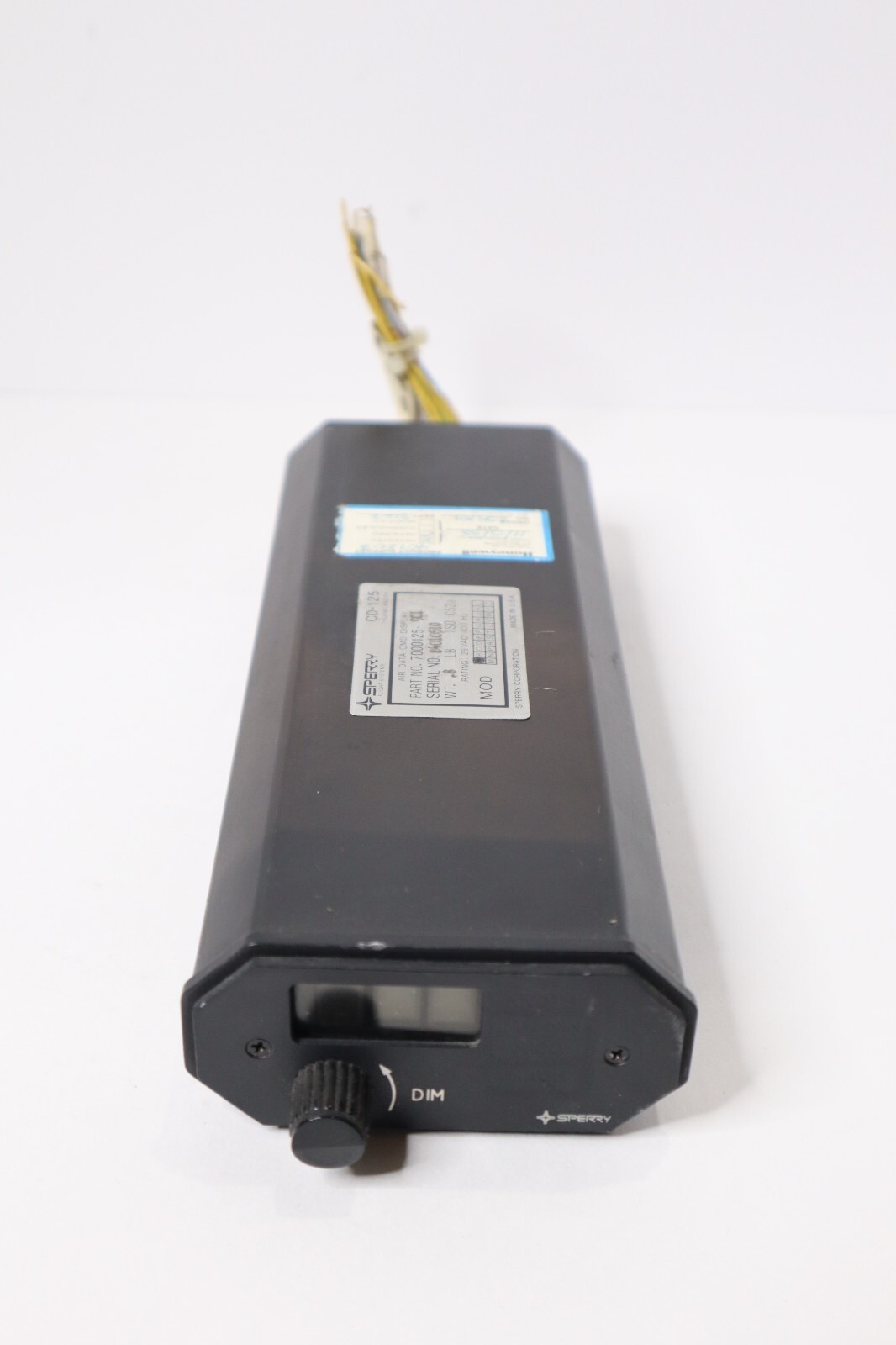 Sperry CD-125 Air Data CMD Display 7000125-901