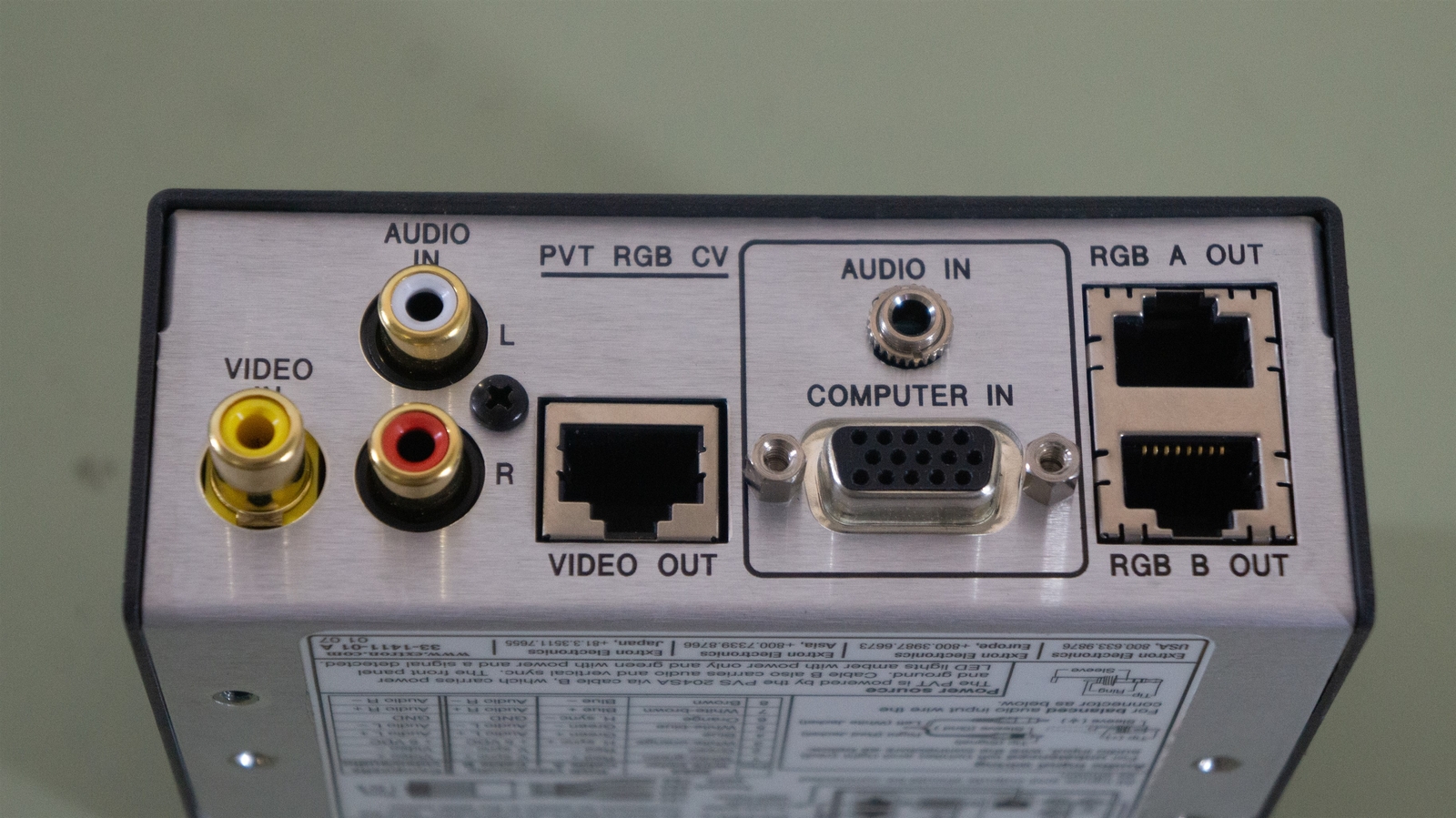 Extron PVT RGB CV PoleVault RGB Transmitter