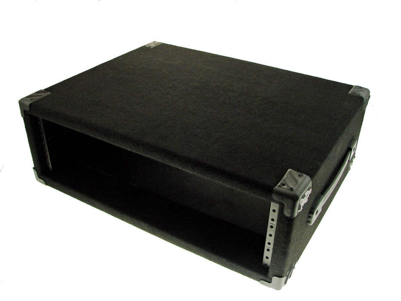 PROCRAFT 3U 16" Deep Rack Case in Black Carpet Wrap - Side Handle w/ Rack Screws