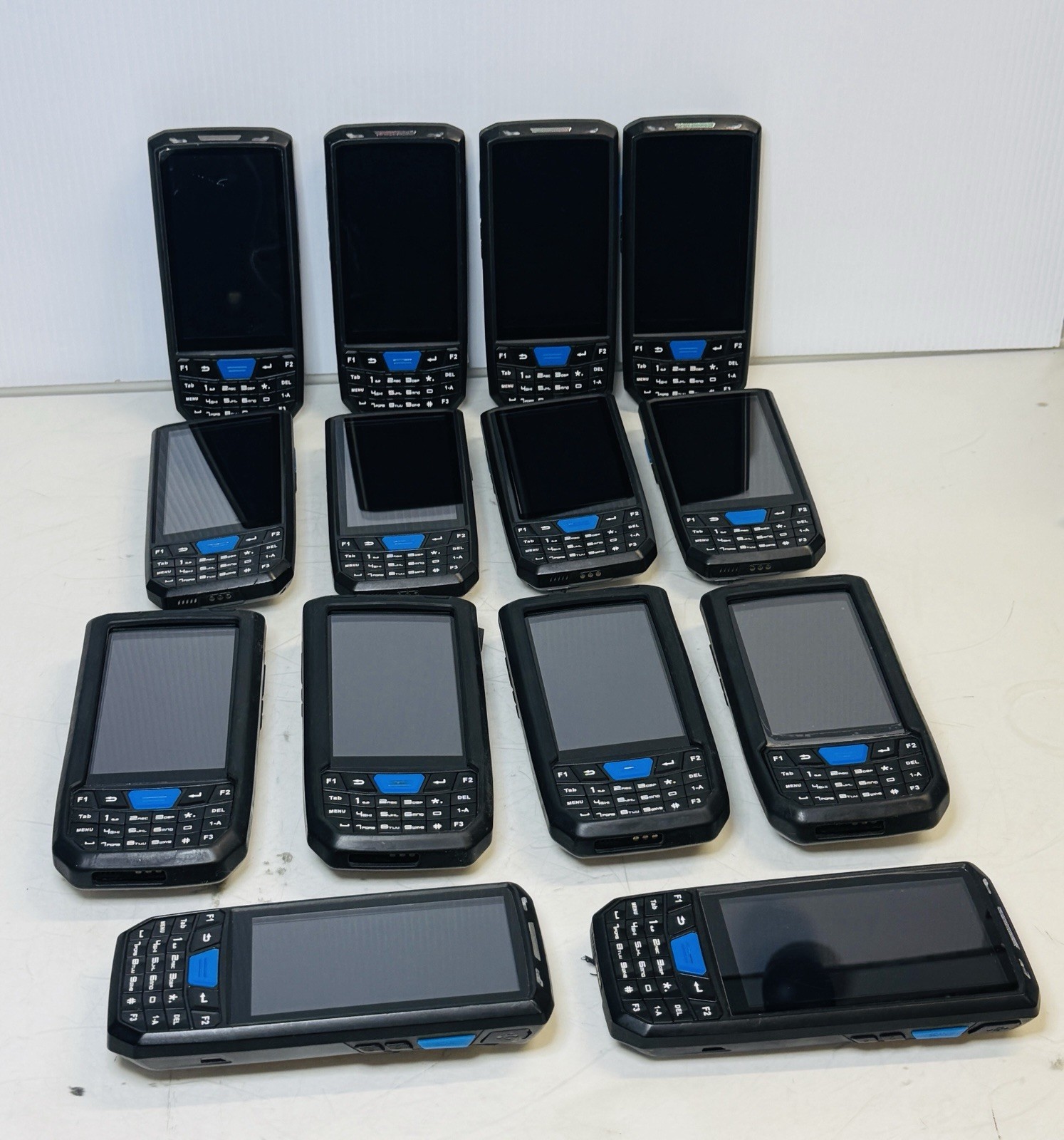 Lot Of (14) Android 9.0 PDA Handheld  1D/2D/QR Barcode  4G   J6V4