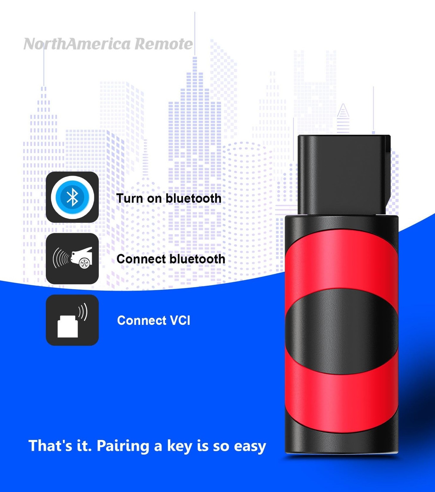 Replacement Smart Key Fob with DIY Setup Tool Compatible for Honda Pilot Civi...
