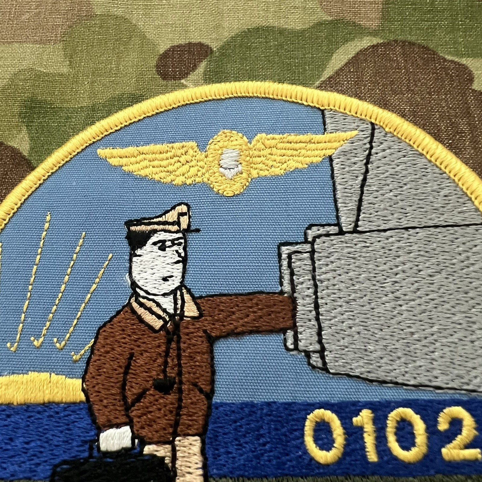 Flight Surgeon PATCH USN US Navy Squadron Aviation Dr Internally Focused Wings