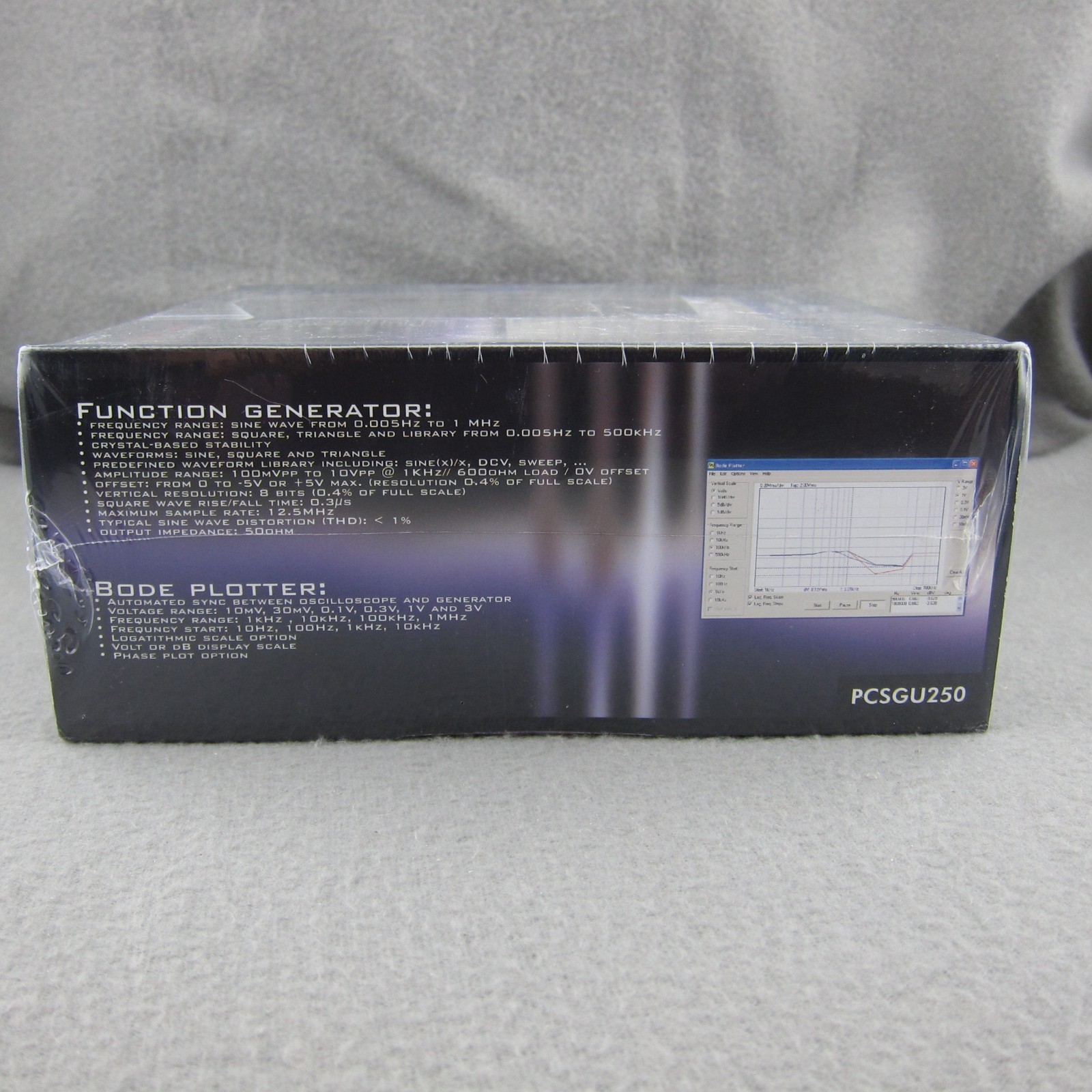 New Velleman PCSGU250 USB-Based PC Oscilloscope & Function Generator Sealed Note