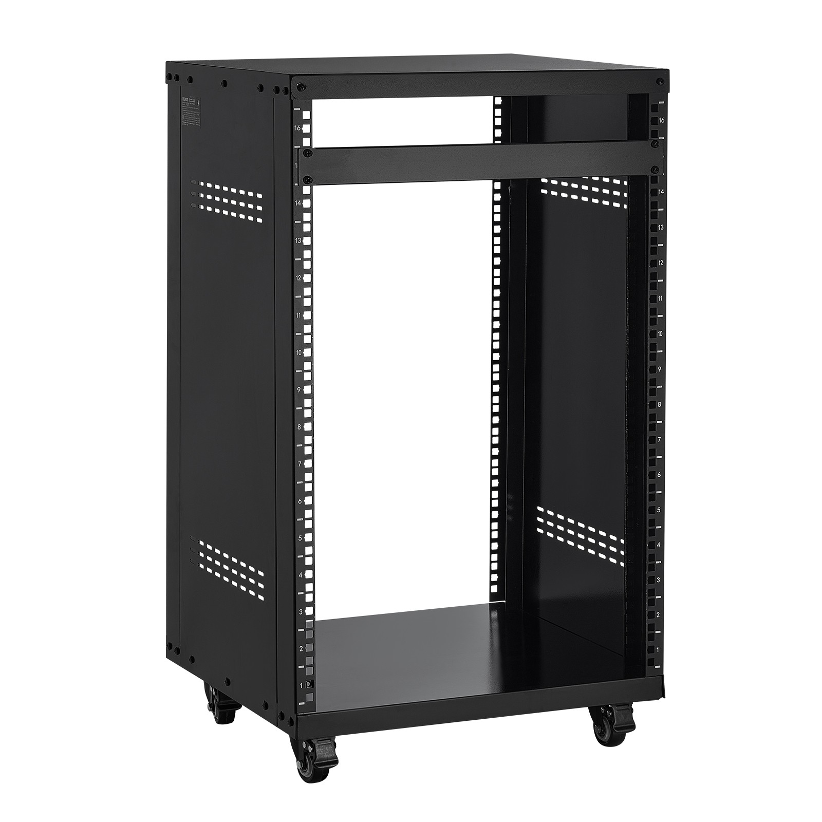 VEVOR 16U AV Rack Stand 500 lbs Capacity Network Stereo Recording Studio Rack