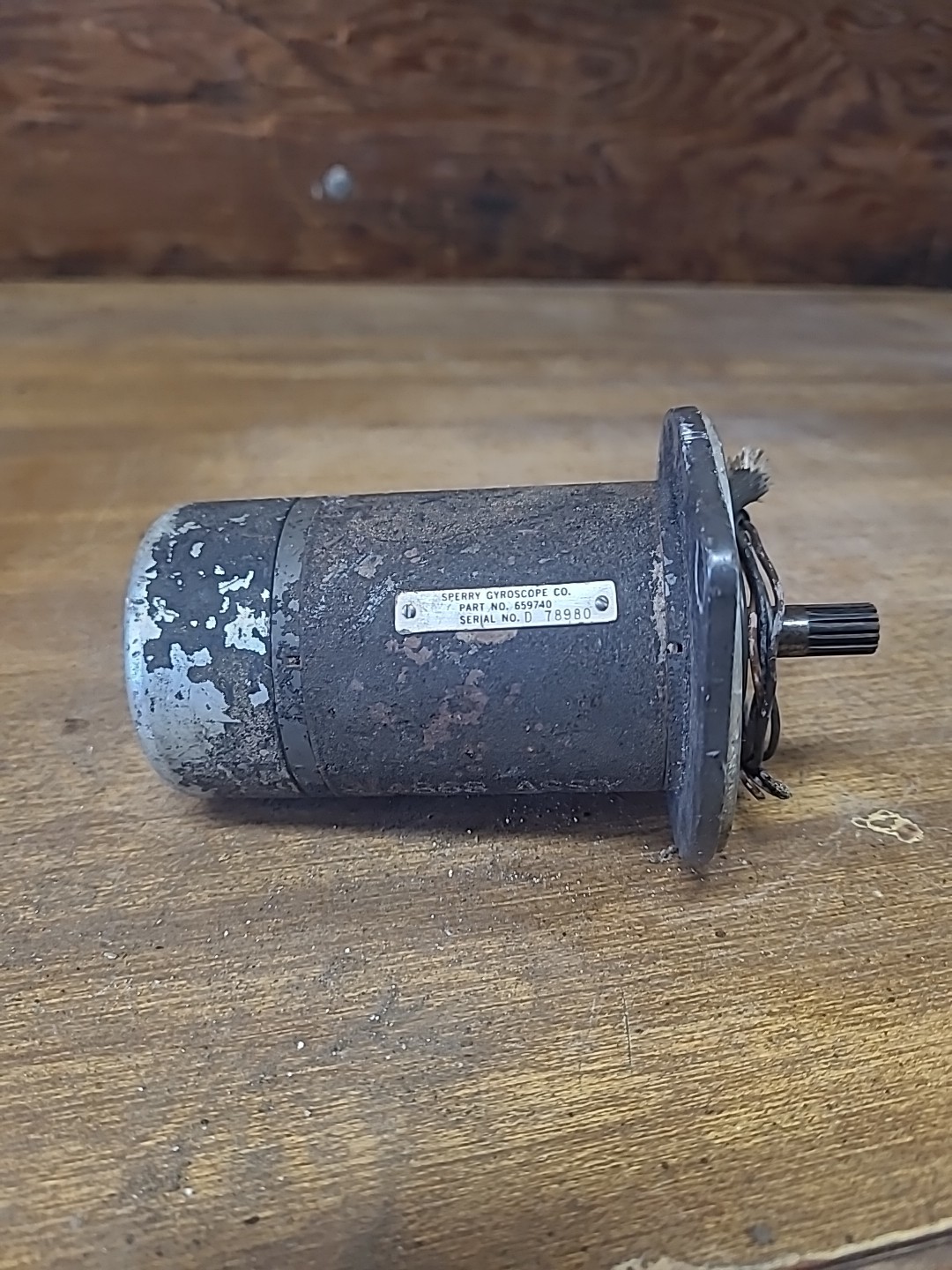 Sperry Gyroscope Electric Motor Part No 659740