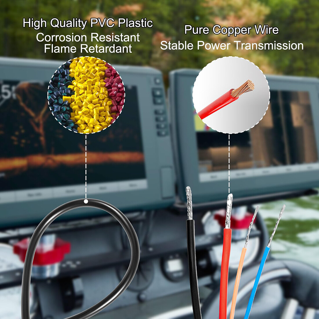 010-12445-00 Power/Data Cable for Garmin echoMAP Chirp/Plus/UHD GPSMAP Panoptix