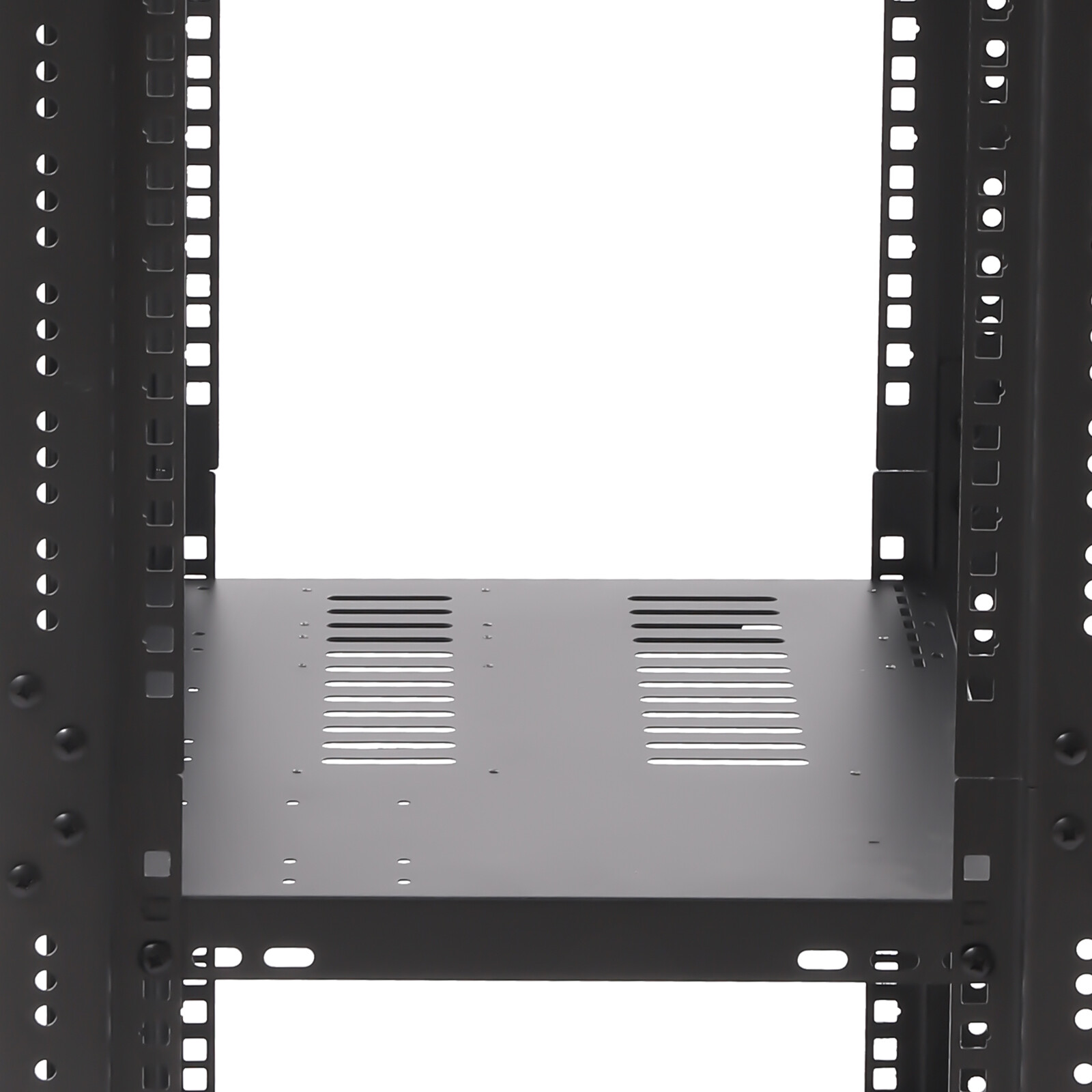 18.5" 4 Post Open Frame Network Server Rack 18U Adjustable Partition 0-31.5''