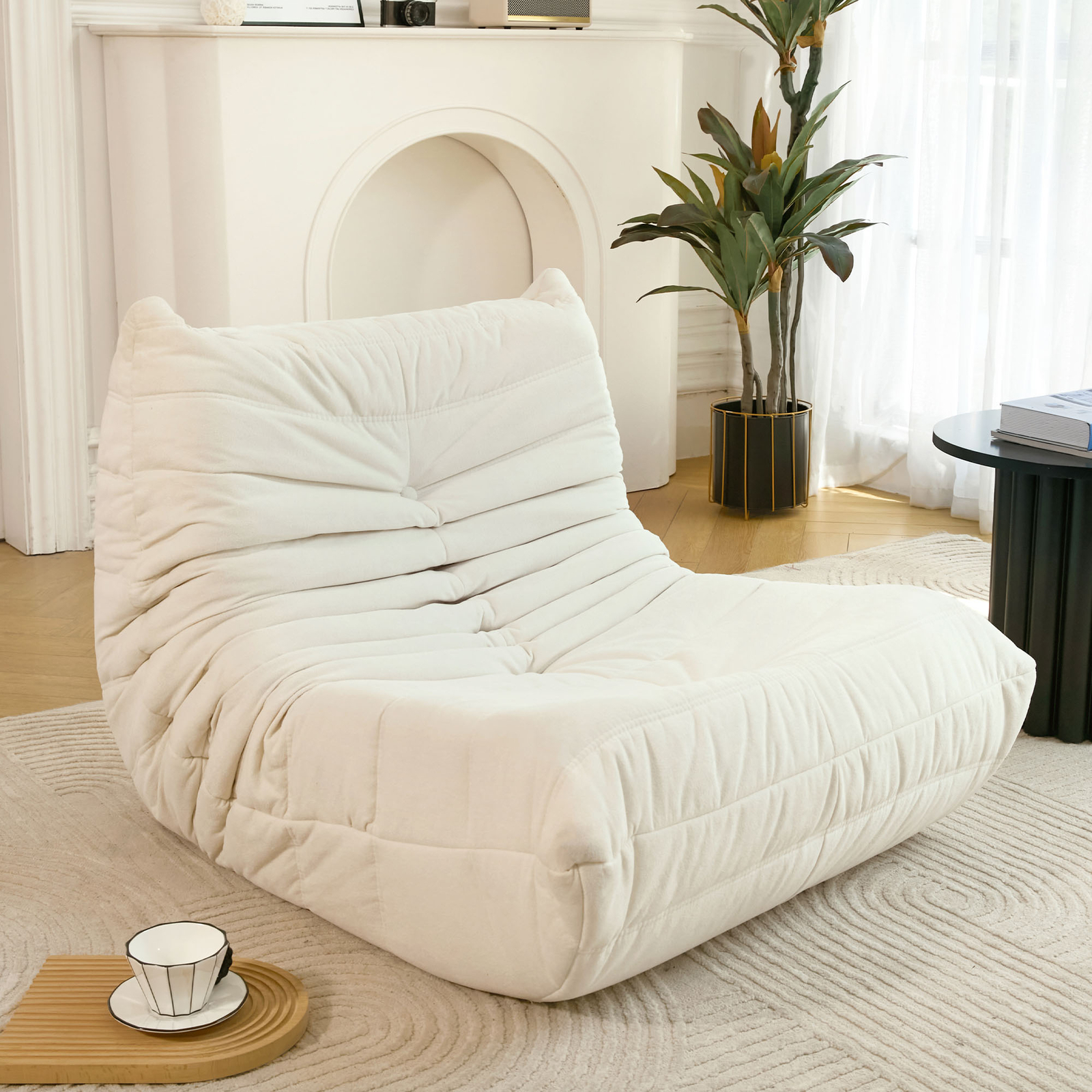No Installation Bean Bag Chair Big Beanbag Chair for Adults Bean Bag Lounger Foa