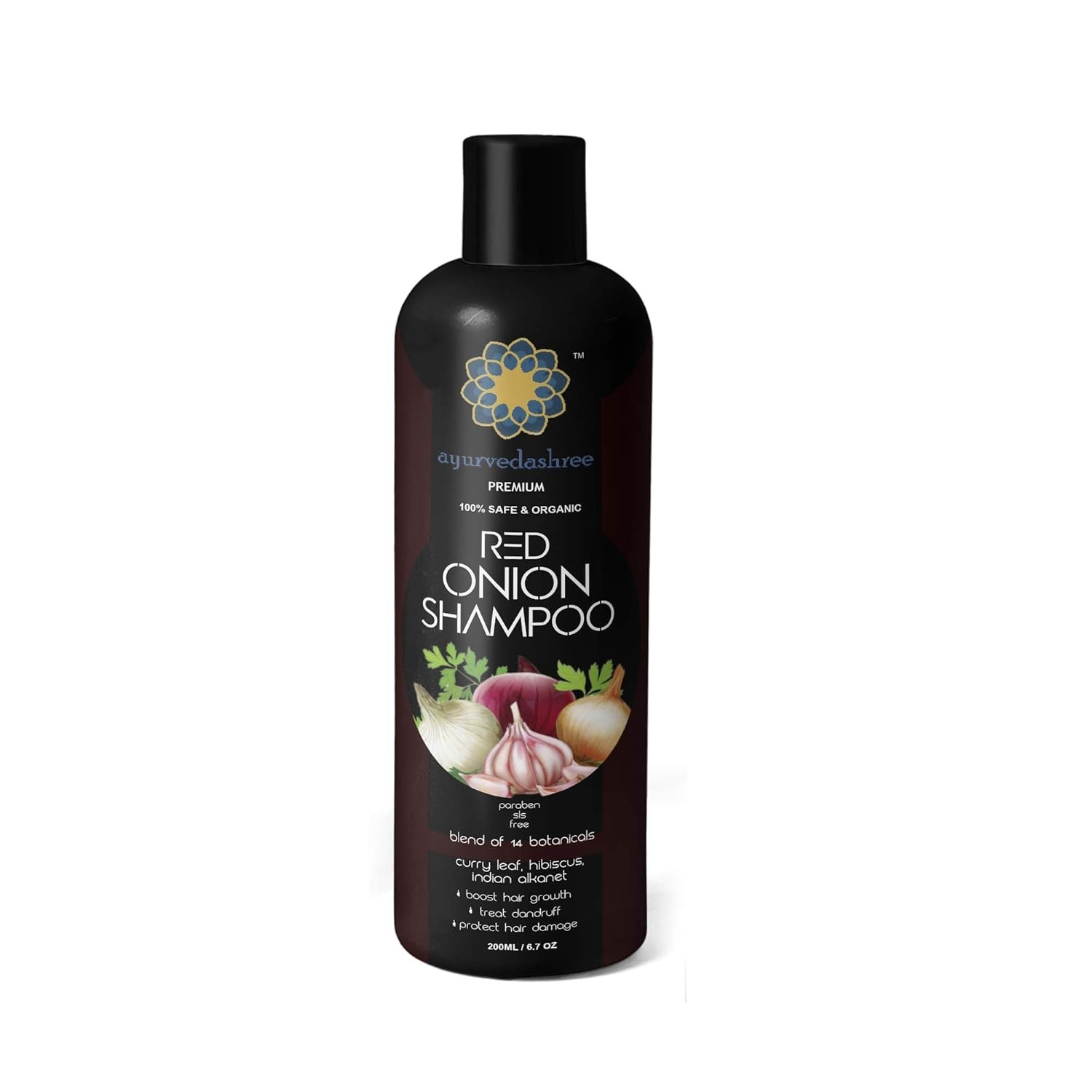 Red Onion Hair Growth & Fall Control Shampoo – With Curry Leaf,...