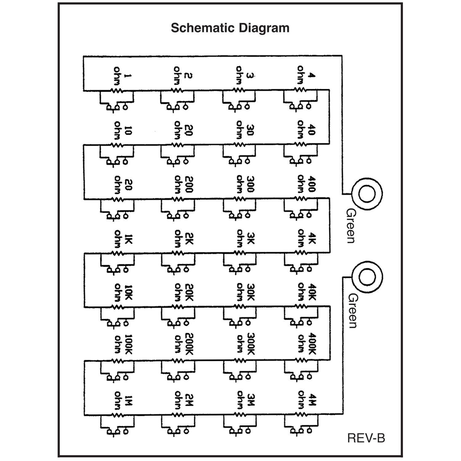 Resistance Substitution Box Precision Decade Resistor Tool