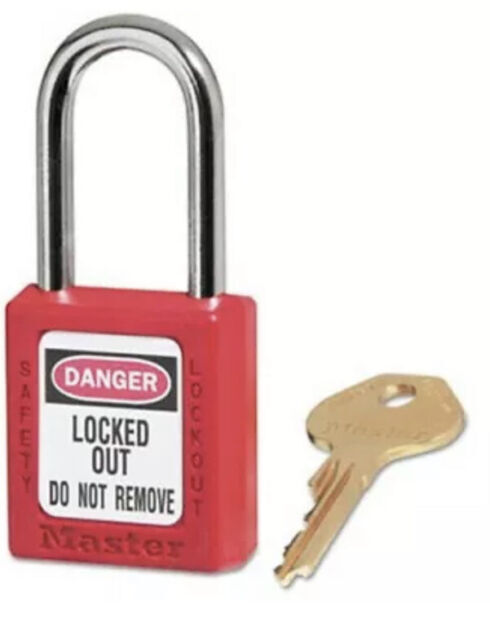 Master Lock Lockout Padlock MLKS410RED – 38mm Body & 6mm Hardened Steel Shackle