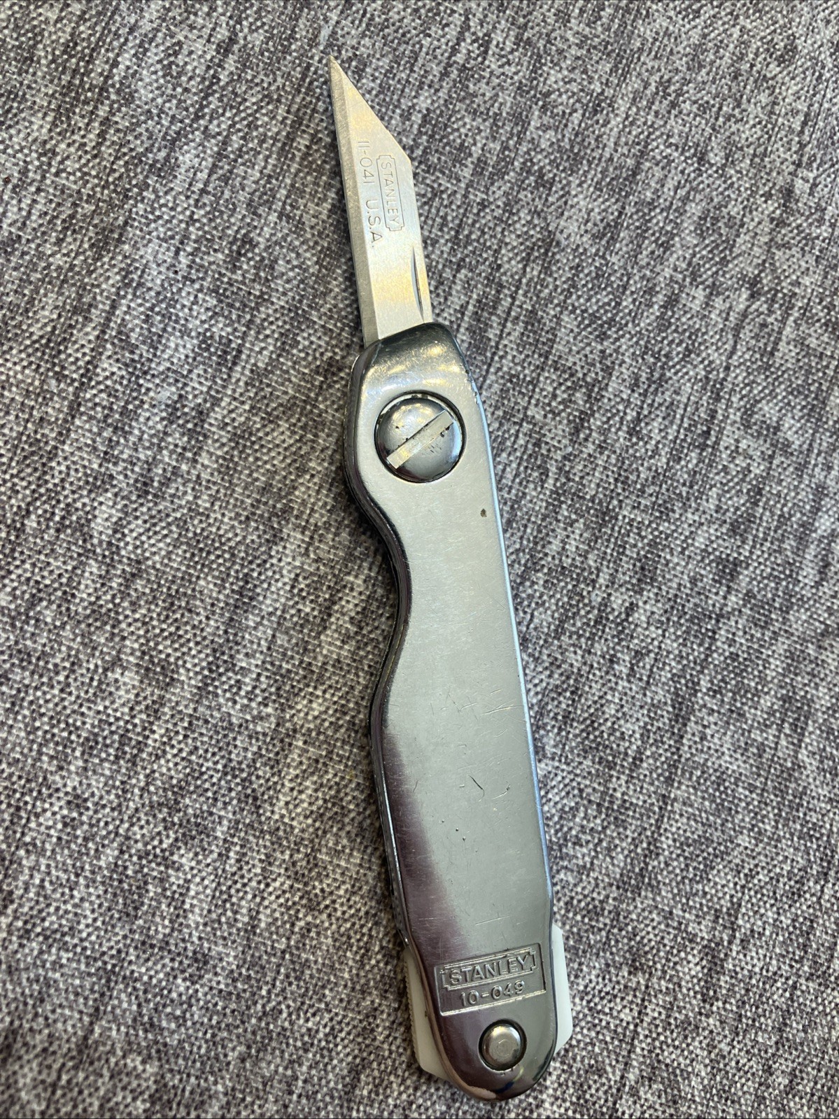 STANLEY USA Vintage Box Cutter Squeeze Lock Knife 10-049 - Removable Blade