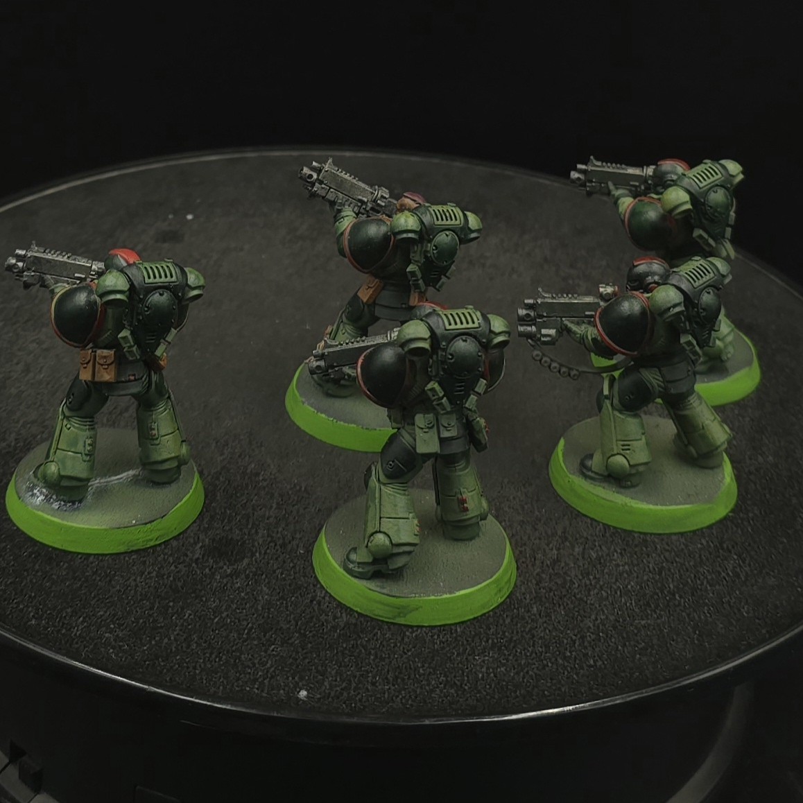 Painted Warhammer 40k Dark Angels Intercessors ×5 K2 Games Workshop