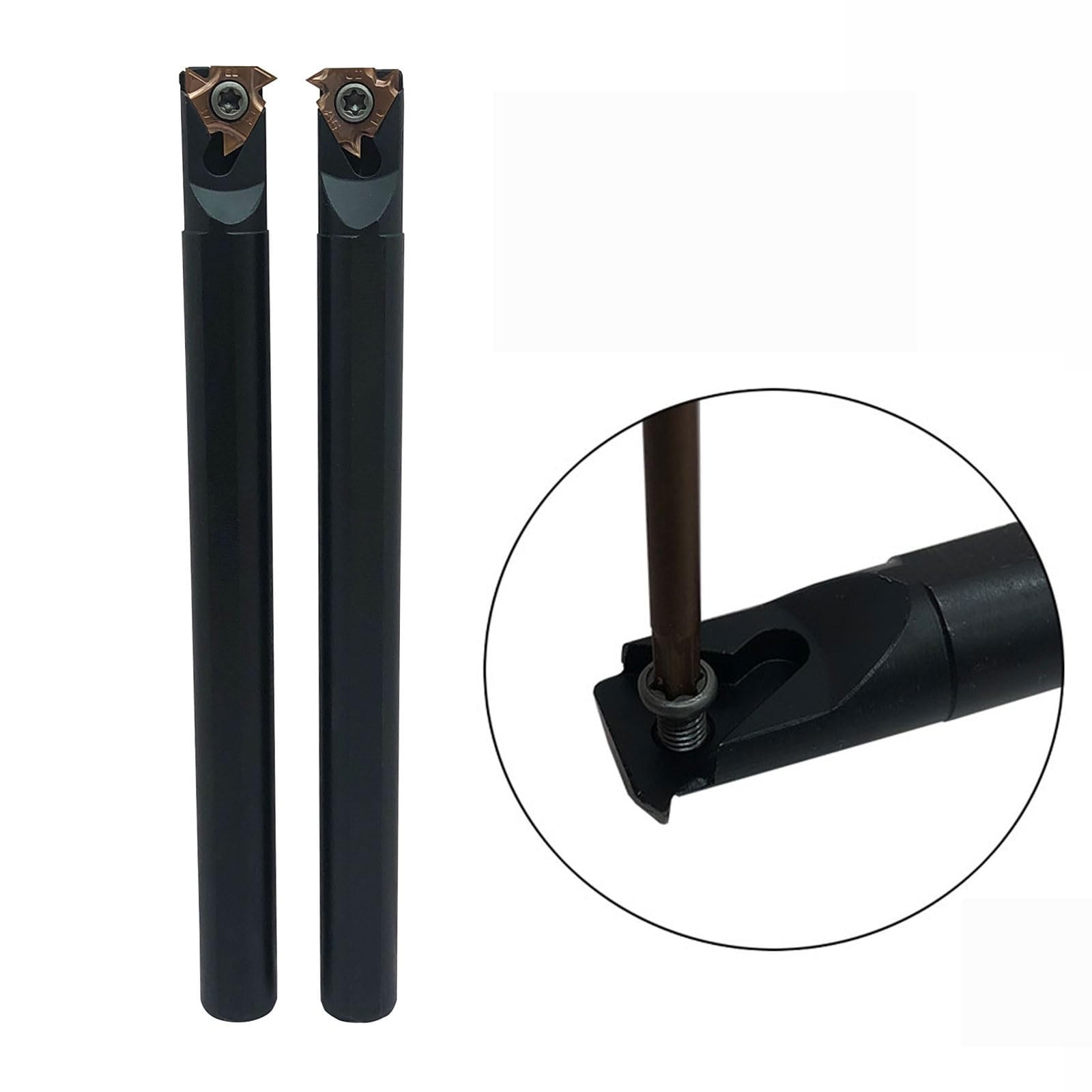 Zouzmin Lather Threading Tool Bit Set External Internal Threading Boring Bars...