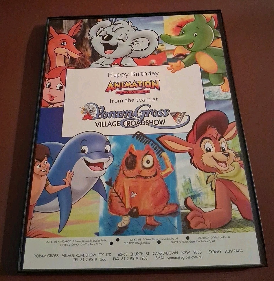 Yoram Gross Village Roadshow Framed Print Ad 2003 8.5x11