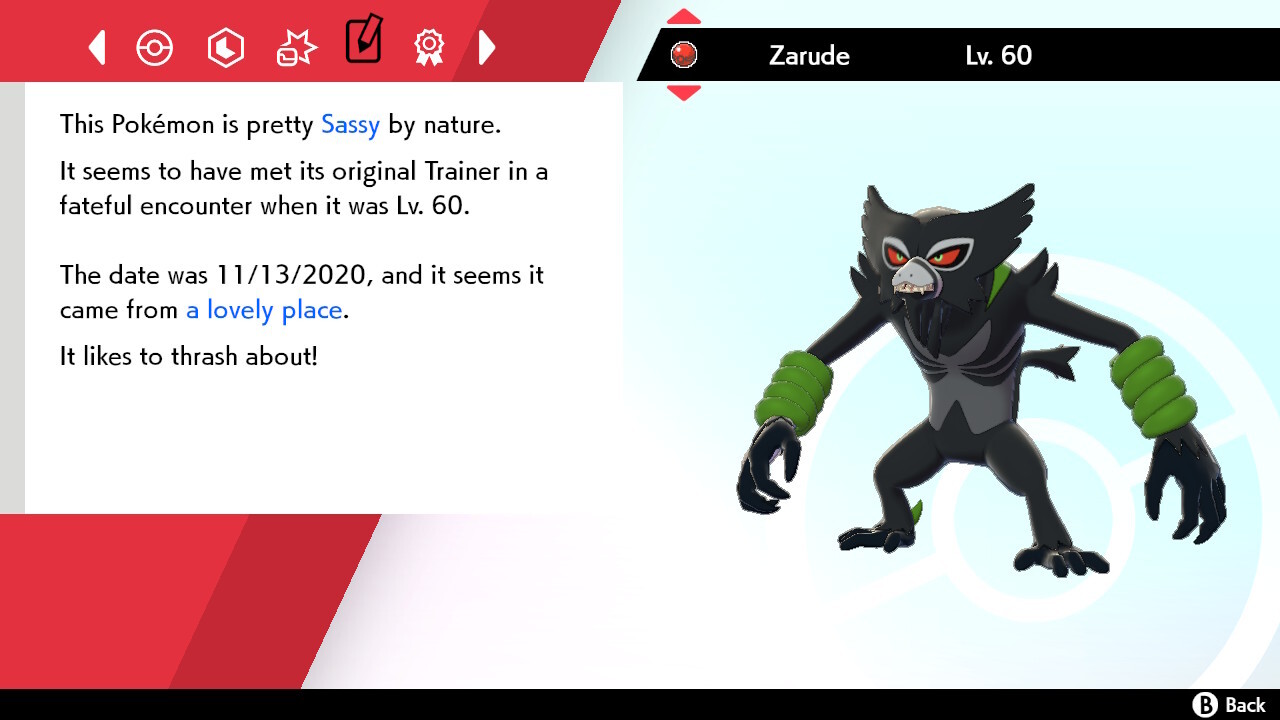 💚 Zarude Event | International Jungle | Pokémon Sword & Shield | UNTOUCHED