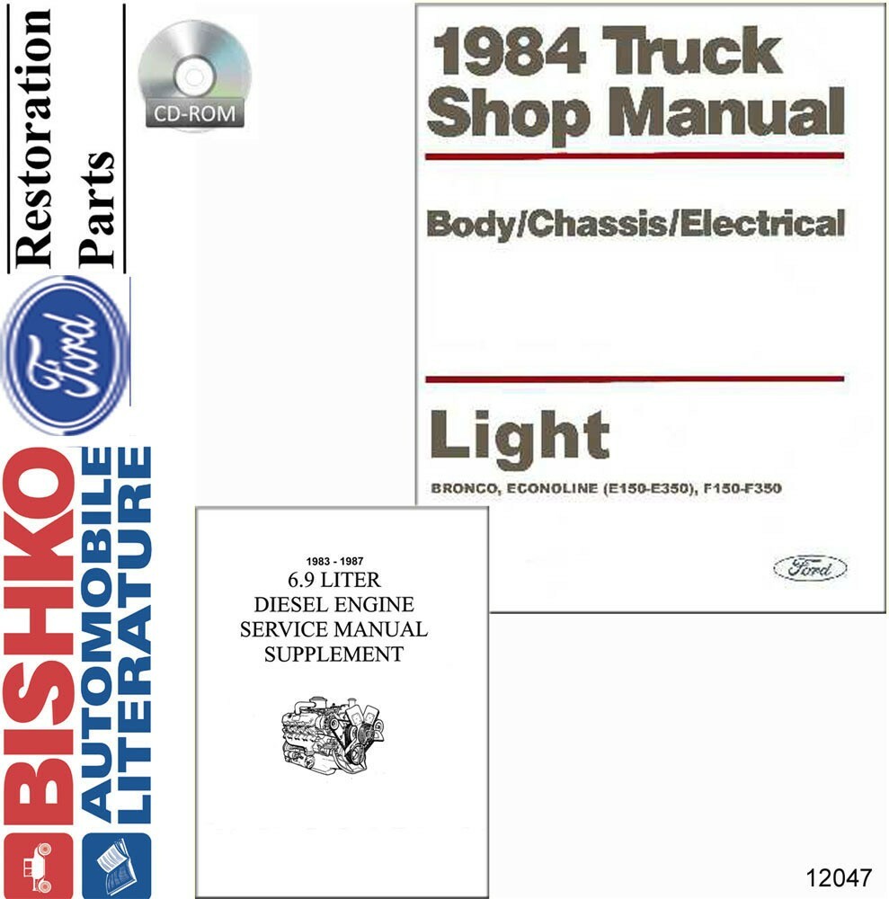 1984 Ford Truck F-150, F-250, F-350 Factory Shop Service Manual