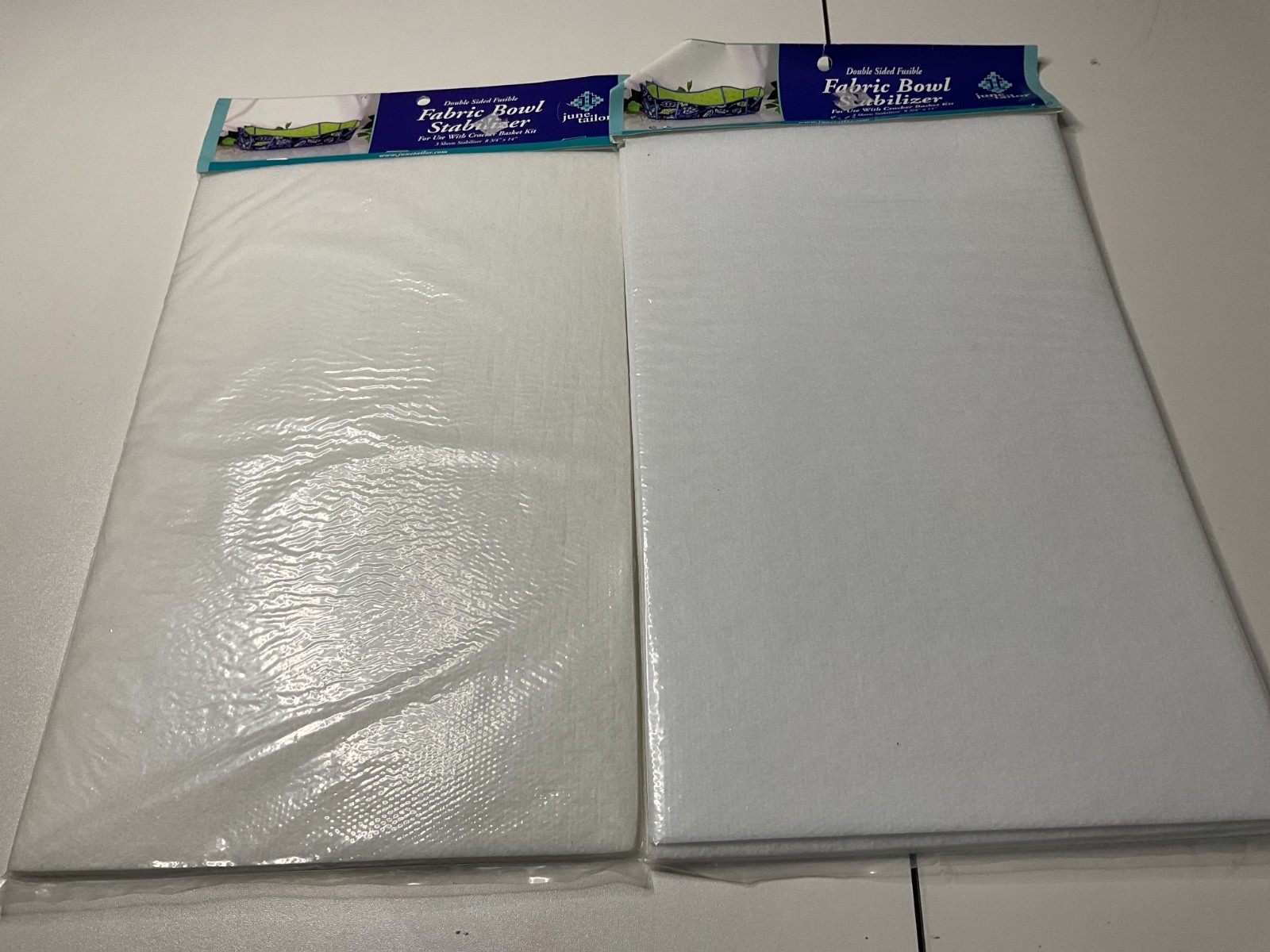 June Tailor fabric bowl stabilizer 2 pack double sided fusible 3 sheets/pack