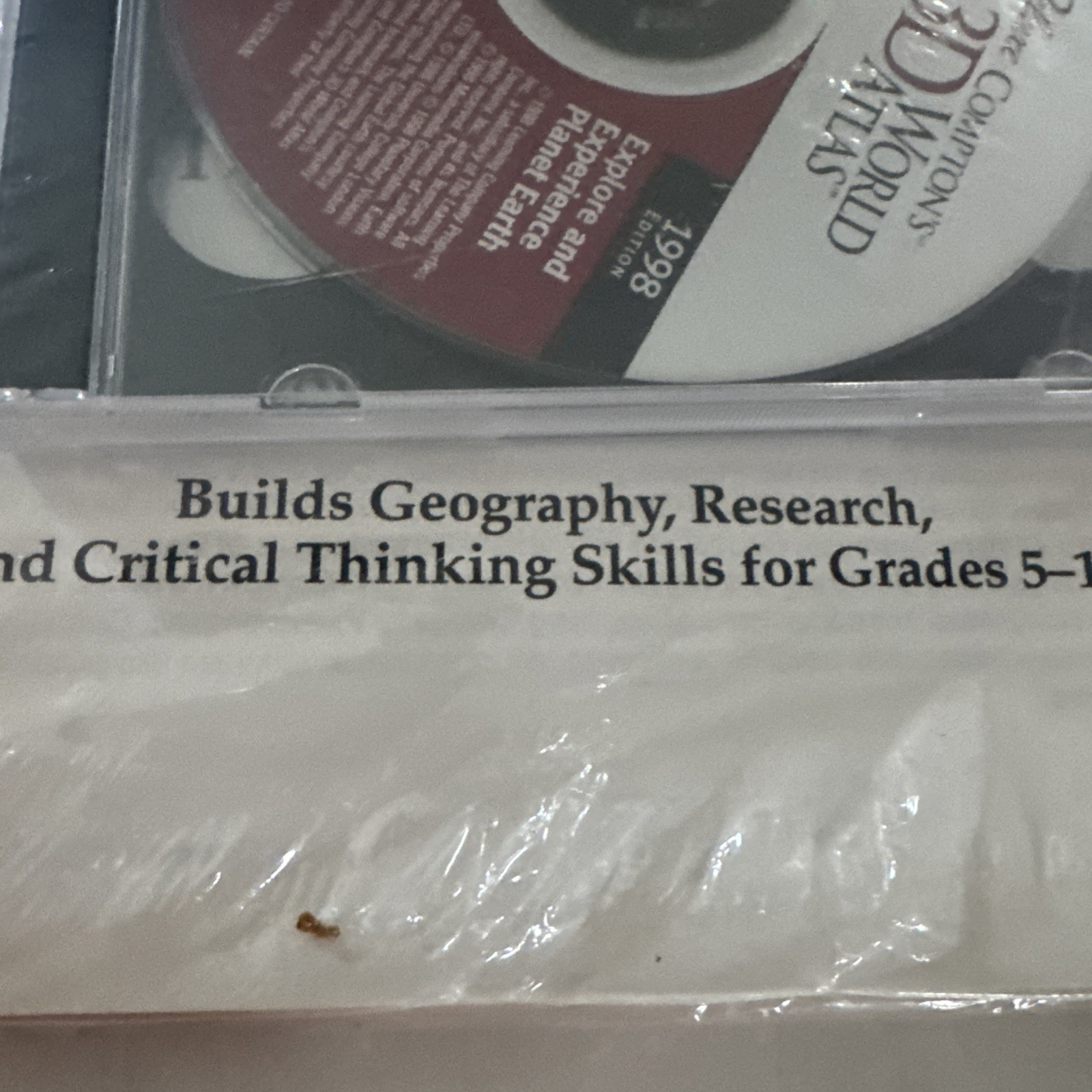 Compton's 3D World Atlas: Deluxe (PC,1998) The Learning Company New!! Geography
