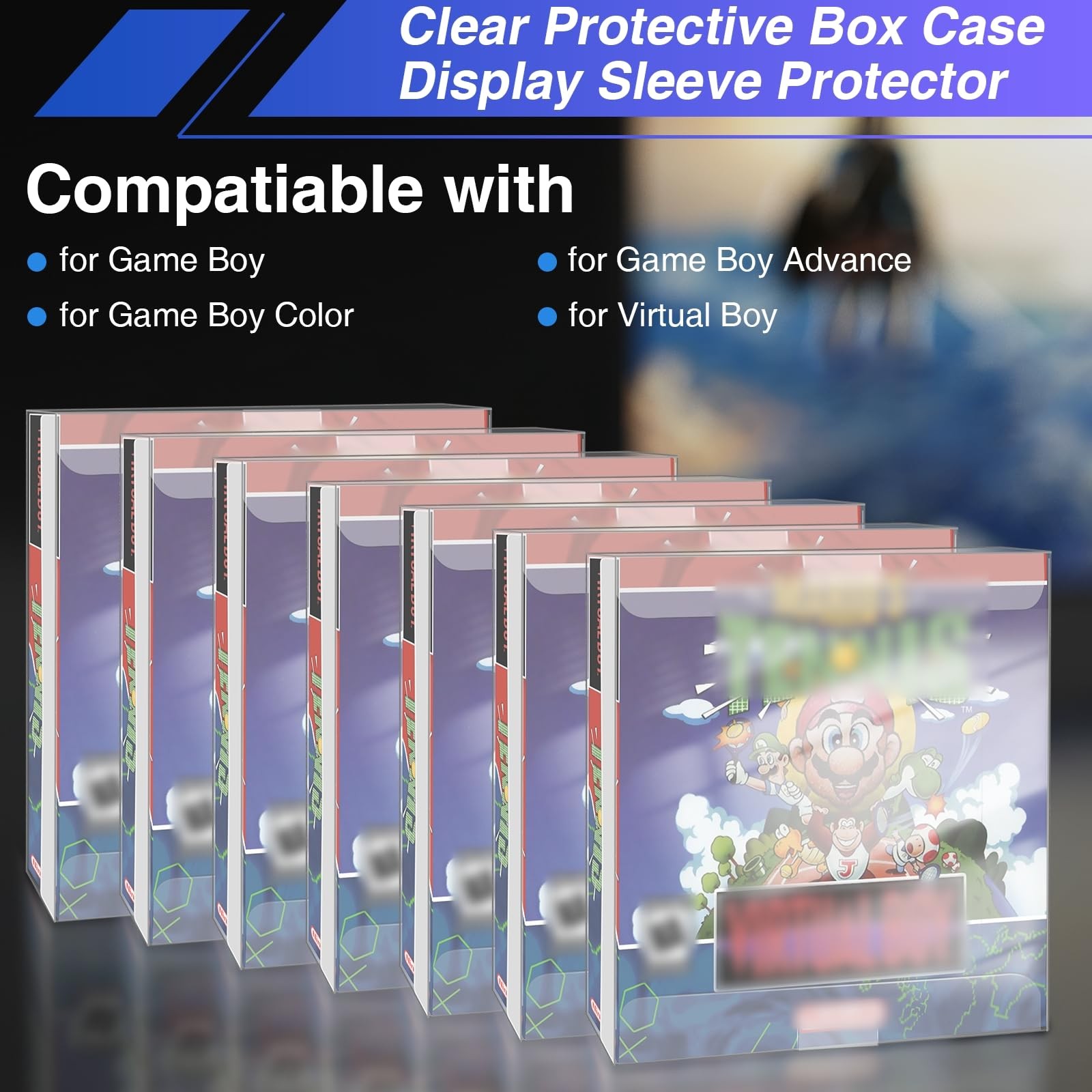 Vlammende Game Boy clear case protector